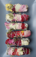 Sage & Rose Petal Smudge Stick