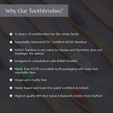 Stocking Filler- Childrens Bamboo 4 Toothbrushes