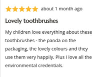 Stocking Filler- Childrens Bamboo 4 Toothbrushes