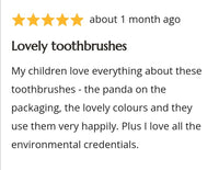 Childrens Bamboo Toothbrush - Pack of 4